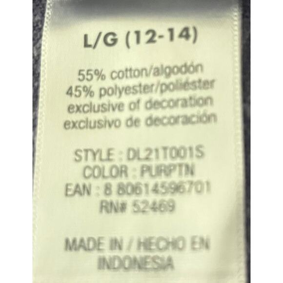 DANSKIN NOW ACTIVE TEE SHIRT, WOMENS, L, HEATHER LAVENDER, SHORT SLEEVE, V-NECK - Picture 9 of 10